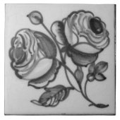 Repro Desoftware Floral Bouquet Blue Delft Tile Fliese (Vorderseite)