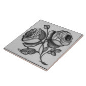 Repro Desoftware Floral Bouquet Blue Delft Tile Fliese (Seite)