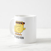 Repro-duck-tion Funny Animal Duck Pun Kaffeetasse (Vorderseite Links)