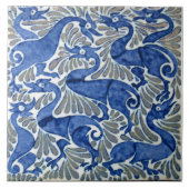 Repro Edwardian Art New Blue Ducks Tile Fliese (Vorderseite)