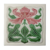 Repro English Art Nouveau H.A.Ollivant Tile c.1900 Fliese (Vorderseite)