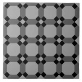 Repro Geometric Azulejos Mosaic Gray Tile Fliese (Vorderseite)
