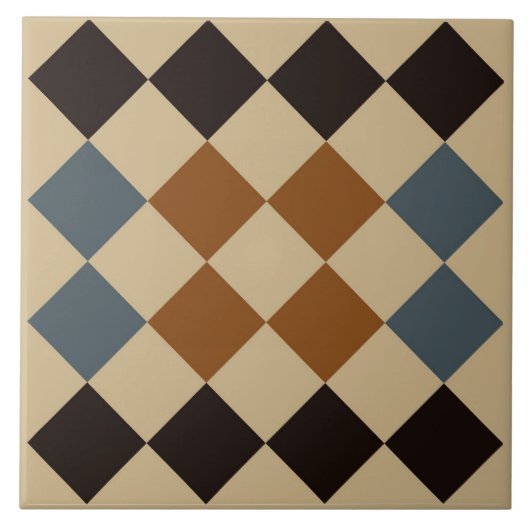 Repro Geometric Azulejos Mosaic Zellige Tile Fliese (Vorderseite)
