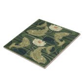 Repro German Art Nouveau Jugendstil Teich Fisch Fliese (Seite)