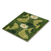 Repro German Art Nouveau Jugendstil Teich Fisch Fliese (Seite)