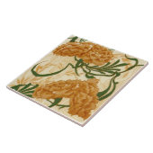 Repro Gorgeous 1880s Minton Peach Green Floral Fliese (Seite)