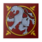 Repro Gothic Rampant Lion Tile (Facea ) 1 von 2 Fliese (Vorderseite)