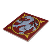 Repro Gothic Rampant Lion Tile (Facea ) 1 von 2 Fliese (Seite)