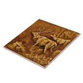 Repro Hamilton Art Tile Works Imitats Relief Elk T Fliese (Seite)