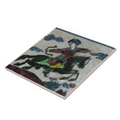 Repro handgemalt antikes Persisches Pferd Fliese (Seite)