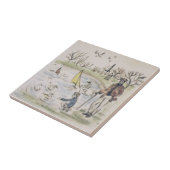 Repro Hyde Park Pond ducks London Viktorianisch Ti Fliese (Seite)