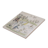 Repro Hyde Park Pond ducks London Viktorianisch Ti Fliese (Seite)