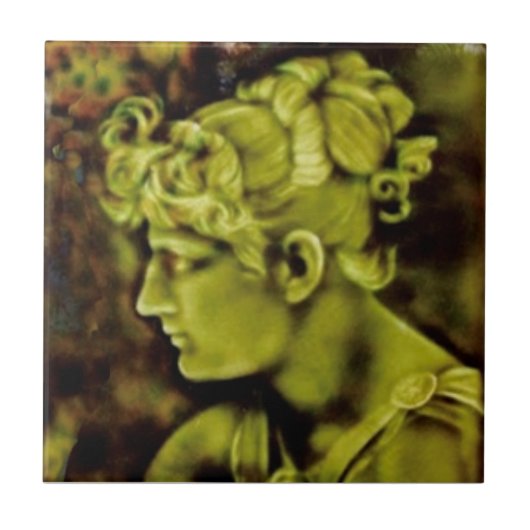 Repro Isaac Broome American Parthenia Portrait Fliese (Vorderseite)