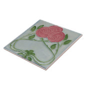 Repro Jugendstil Blumenmuster Fliese (Seite)