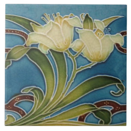 Repro Minton China Glazed Art Nouveau Lily Border Fliese