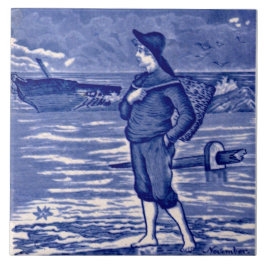 Repro November Wedgwood Blue Kalender Monate Fliese