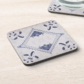 Repro Portugiesisch Floral Blue Azulejos Tile Getränkeuntersetzer (Linke Seite)