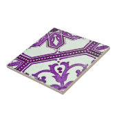 Repro Portugiesisch Lila Geometric Azulejos Tile Fliese (Seite)