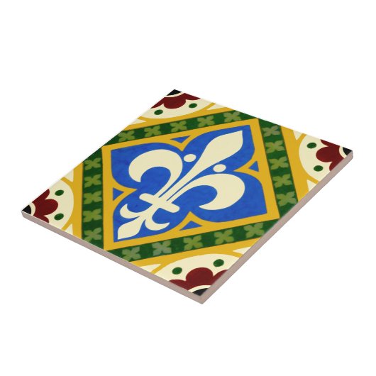 Repro Pugin Gothic Design Minton TIle c 1865 Fliese (Seite)