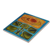 Repro Richards c1900 Art Nouveau Mackintosh Rose Fliese (Seite)