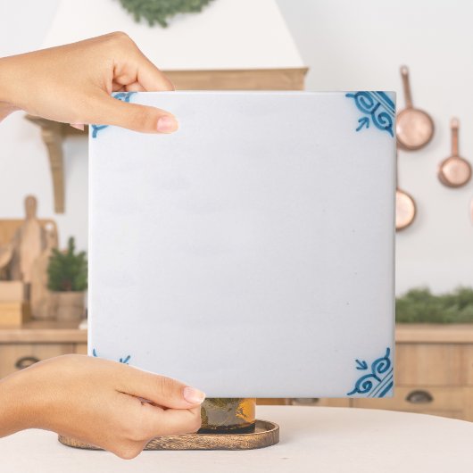 Repro Schlicht Blue Delft Tile zum Anpassen Fliese