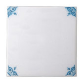 Repro Schlicht Blue Delft Tile zum Anpassen Fliese (Vorderseite)