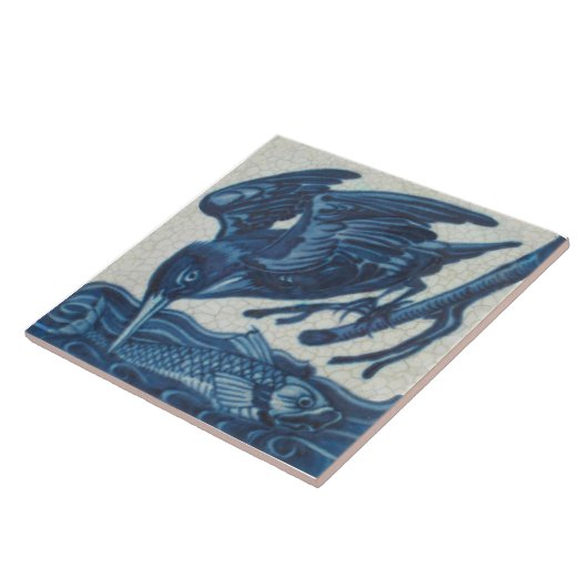 Repro Selten De Morgan Blauer Fischfang Fliese (Seite)