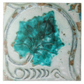 Repro Spanish Geometric Azulejos Blue Floral Tile Fliese (Vorderseite)