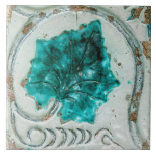 Repro Spanish Geometric Azulejos Blue Floral Tile Fliese