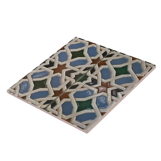 Repro Spanish Geometric Azulejos Green Blue Tile Fliese (Seite)