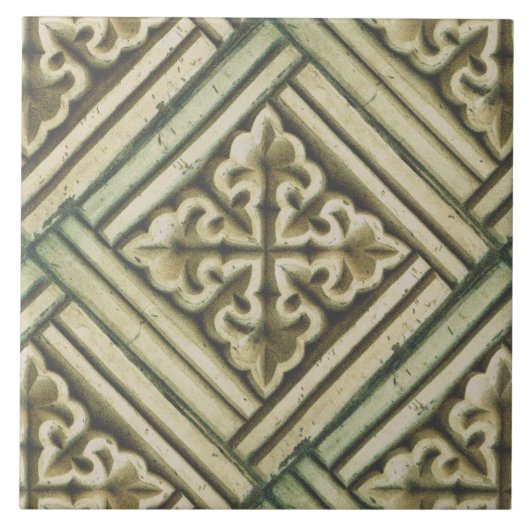 Repro Spanish Maure Pattern Imitate Relief Fliese (Vorderseite)