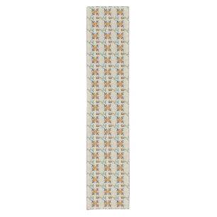 Repro Traditionelle Gelbe Tulip Delft Tablette Kurzer Tischläufer