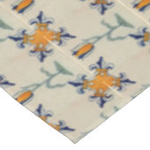 Repro Traditioneller Gelber Tulip Delft Tile Tischdecke (Schrägansicht)