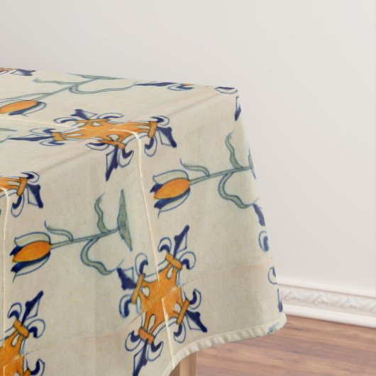Repro Traditioneller Gelber Tulip Delft Tile Tischdecke (Beispiel)