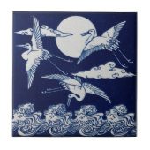 Repro Viktorianisch Minton Tile mit Storks Moon Fliese (Vorderseite)