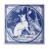 Repro Viktorianisch Minton Tile mit Wolf Fliese (Vorderseite)