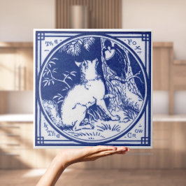 Repro Viktorianisch Minton Tile mit Wolf Fliese
