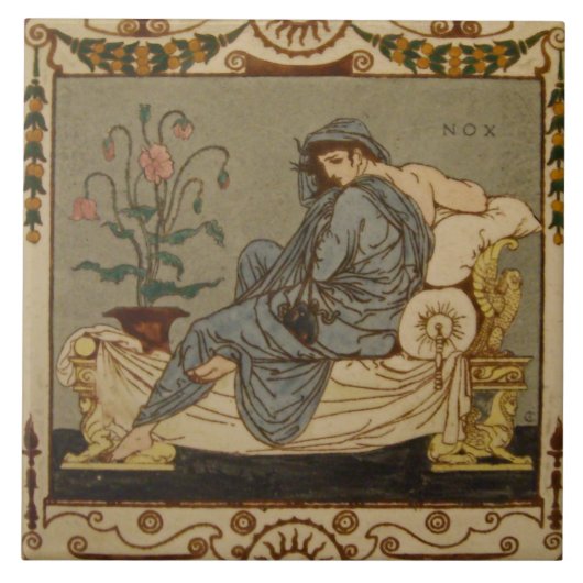 Repro Viktorianisch Tile Greecian Fliese (Vorderseite)