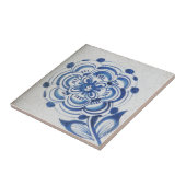 Repro Viktorianische blaue und weiße Blume Tile Fliese (Seite)