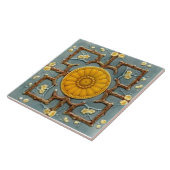 Repro Viktorianische Imitate Relief Blue Aästhesie Fliese (Seite)