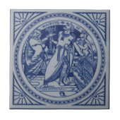 Repro viktorianische Minton-Kachel Shakespeare Fliese (Vorderseite)