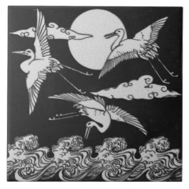 Repro Vintag Minton Black and White English Tile Fliese