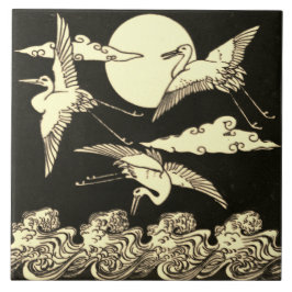 Repro Vintag Minton Black and White English Tile Fliese