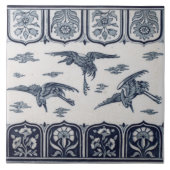 Repro Vintag Minton Blue und White English Tile Fliese (Vorderseite)