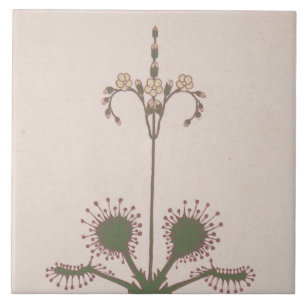 Repro Vintage Blumenprint Fliese