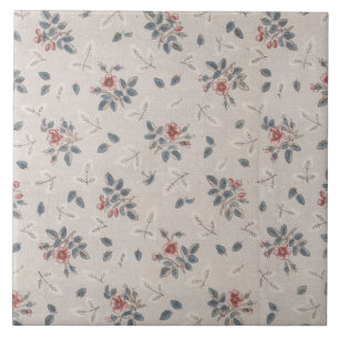 Repro Vintage Blumenprint Fliese