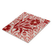 Repro Vintage rote Blume De Morgan Fliese (Seite)