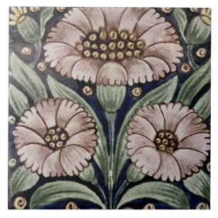 Repro Vintage Weiße Rosen Florale De Morgan Fliese