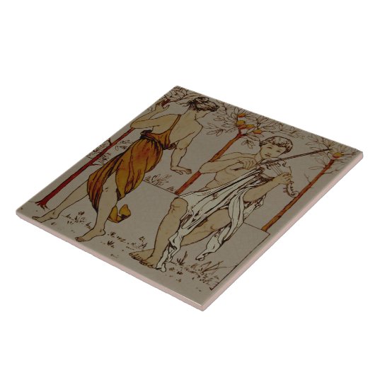 Repro Wedgwood Classic Orange Grove Violin Music Fliese (Seite)