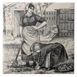 Repro Wm Wise Country Village Fliese